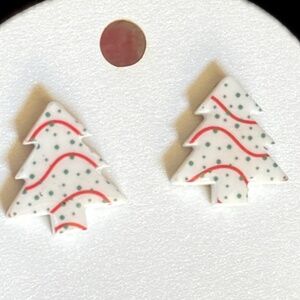 Christmas Tree Cake Earrings